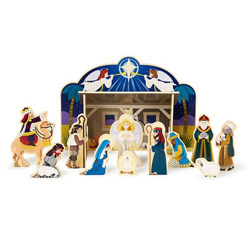 Melissa & Doug&#40;R&#41; Wooden Nativity Set