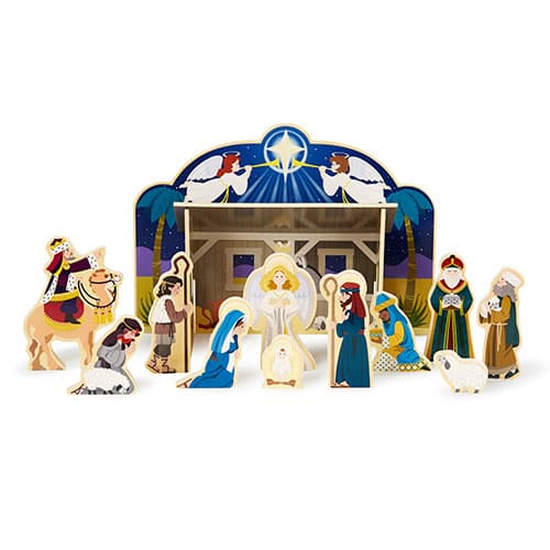 Melissa & Doug&#40;R&#41; Wooden Nativity Set - image 