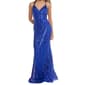 Juniors Crystal Doll Placement Sequin Mermaid Sheath Dress - image 3