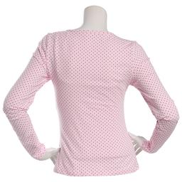 Juniors Madden Girl Long Sleeve Pindot Surplice Top