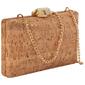 D''Margeaux Cork Clutch w/Stone Closure - image 1