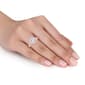 Gemstone Classics™ 10kt. Rose Gold Lab Created Sapphire Ring - image 4