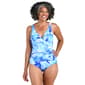 Womens Maxine Pacific Palms Wrap Front Maillot 1Pc - image 1