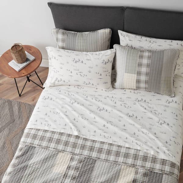 Eddie Bauer Geese Meadow Cotton Flannel Sheet Set