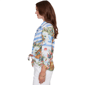 Womens Ruby Rd. Set Sail Picnic Scene Knot Front Blouse - image 4