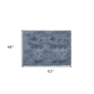 HomeRoots Grey Shag Power Loom Non Skid Area Rug - image 3