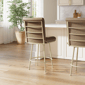 HH2 Home Stause Channel-Tufted Counter Height Swivel Stool - image 7