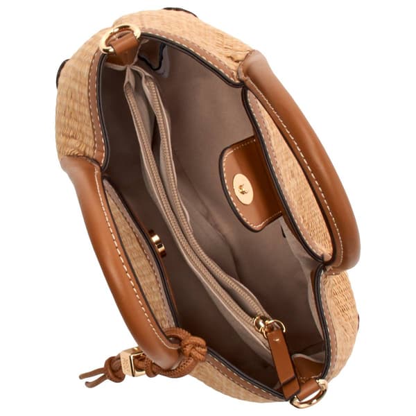 Nine West Sullivin Straw Satchel