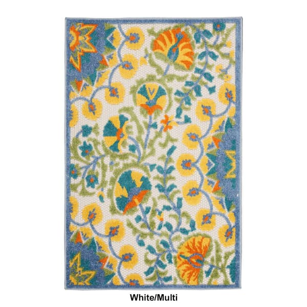 Nourison Aloha Bloom Vines Transitional Indoor/Outdoor Area Rug