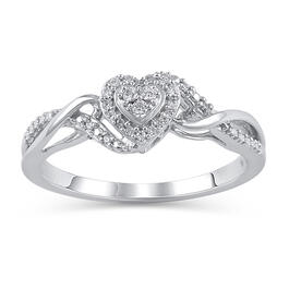 Eternal Promise&#40;tm&#41; Sterling Silver Heart Promise Ring