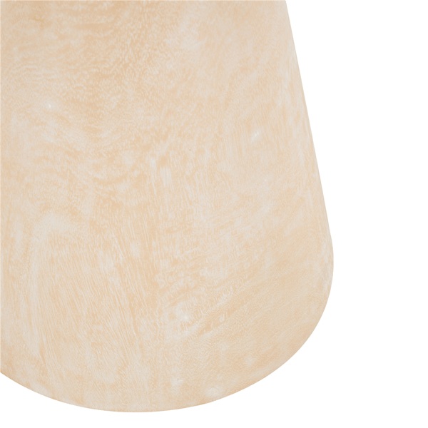 9th & Pike® Traditional Cream Teak Wood Accent Table