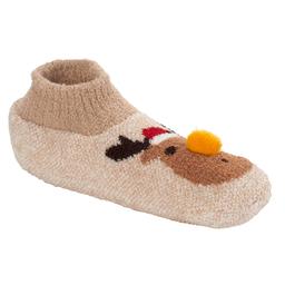 Womens MUK LUKS(R) Cozy Reindeer Slipper Socks