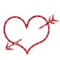Northlight Seasonal 17in. Valentine&#39;&#39;s Day Heart Window Décor - image 2