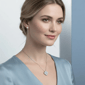 Saffron 2ctw. Moissanite Diamond Clover Flower Necklace - image 3