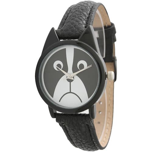 Womens Olivia Pratt Precious Animal Face Watch - 13152BLACK - image 