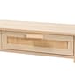 Baxton Studio Sebille Light Brown Wood 2-Drawer Console Table - image 5