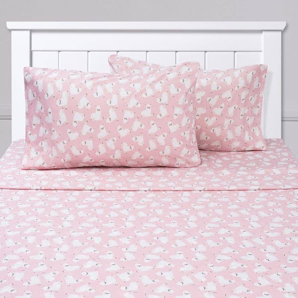 Sweet Home Collection Kids Fun & Colorful Llama Sheet Set - image 
