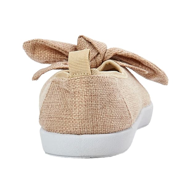 Womens Take A Walk Bow Skimmer Twin Gore Slip-Ons