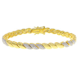Accents by Gianni Argento Diamond Accent Laydown Bracelet