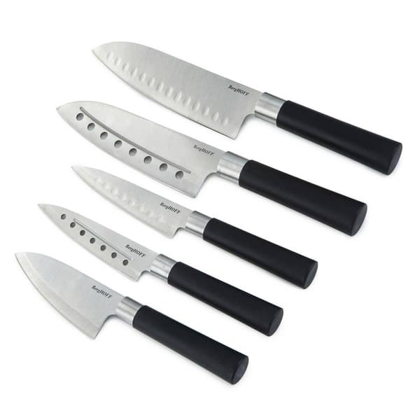 BergHOFF Codon 5pc. Stainless Steel Santoku Set - image 