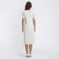 Womens Connected Apparel Dolman Sleeve V Neck Lace Midi Dress - image 2