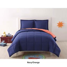 My World Solid Reversible Comforter Set