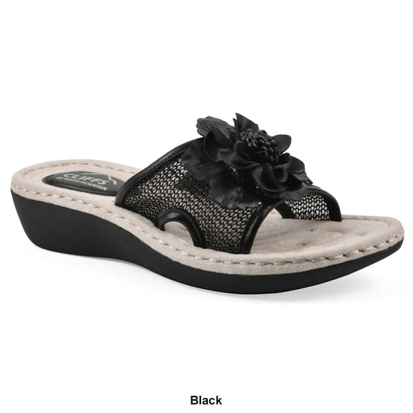 Womens Cliffs by White Mountain Chill Floral Wedge Sandals