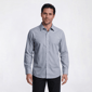 Mens Bill Blass Thin Stripe Modern Fit Microfiber Dress Shirt - image 1
