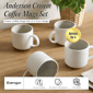 Sango Anderson Reactive Cream 16.5oz. Coffee Mugs - Set of 4 - image 2