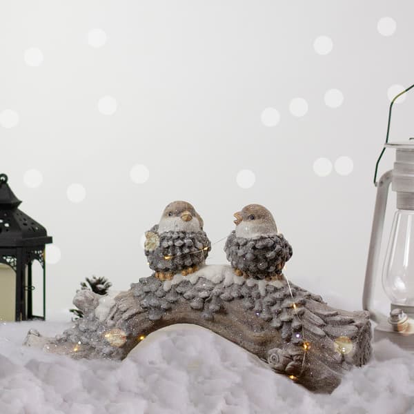 Northlight Seasonal LED Rustic Bird Christmas Decoration