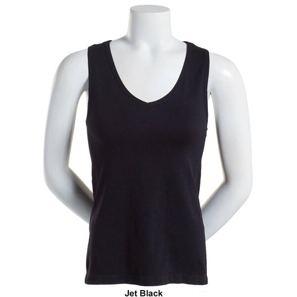 Womens French Laundry Seamless V-Neck Tank Top