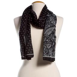 Womens Renshun Paisley & Dot Oblong Scarf
