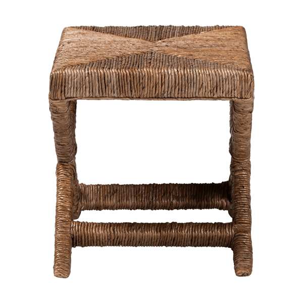 bali & pari Alda Woven Seagrass Ottoman