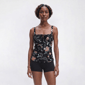 Womens Cupshe Floral Tunnel Tankini Swim Top - image 1