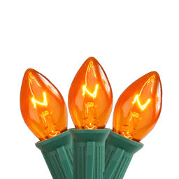Northlight 25ct. C7 Orange Christmas String Lights