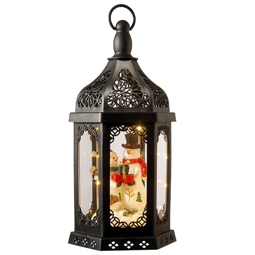 National Tree 15in. Pre-Lit Holiday Decorative Lantern - image 