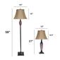 Lalia Home Homely Traditional Valdivian 3pc. Metal Lamp Set - image 7