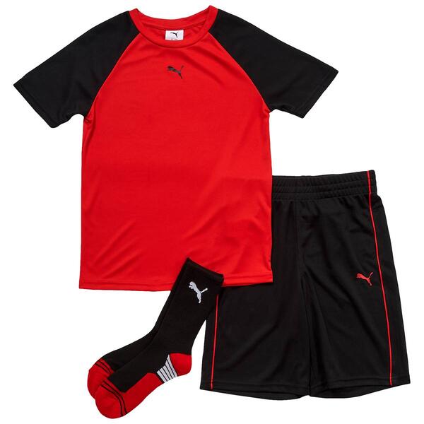 Boys &#40;8-20&#41; Puma&#40;R&#41; 3pc. Performance Tee/Shorts/Socks Set - image 