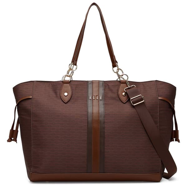 ELLE Eleganza Monogram Weekender Tote Bag
