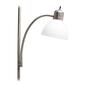 Simple Designs Brushed Nickel Floor Lamp with Reading Light - image 3
