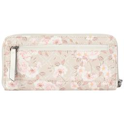 Womens Nine West Norah Zip Wallet - Milk Logo Floral