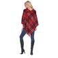 White Mark Double Plaid Dakota Poncho - image 3