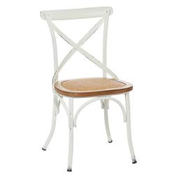 9th & Pike® White Metal Farmhouse Dining Chairs