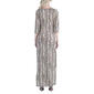 Plus Size 24/7 Comfort Apparel Snake Maternity Maxi Wrap Dress - image 2