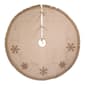 Kurt S. Adler 54in. Jute w/ Macrame Snowflake Tree Skirt - image 1