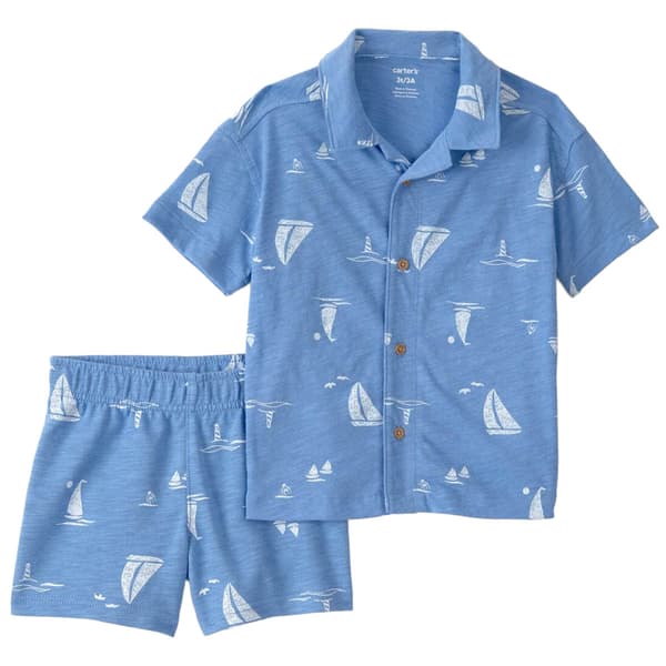 Toddler Boy Carter''s Sail Boat Short Set