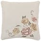 Royal Court Chablis Embroidered Square Decorative Pillow-16x16 - image 1