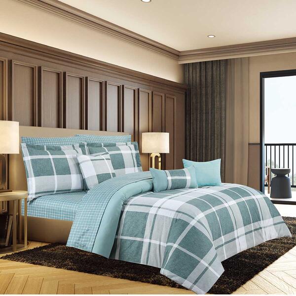 Jade Plaid 10pc. Comforter Set - image 
