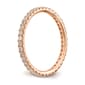 Pure Fire 14kt. Rose Gold Lab Grown Diamond Eternity Band - image 4