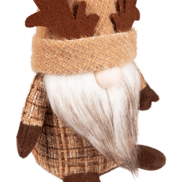 Northlight Plush Gnome with Moose Hat Fall Harvest Decoration